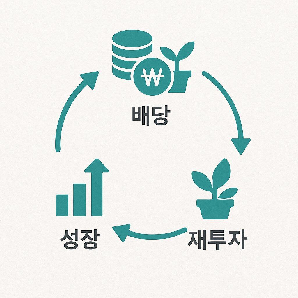 배당 → 재투자 → 성장으로 이어지는 순환 구조